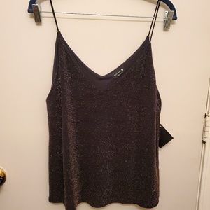 Spaghetti Strap Paperoc with Gold Details